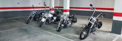 Motorrad Dauerparken