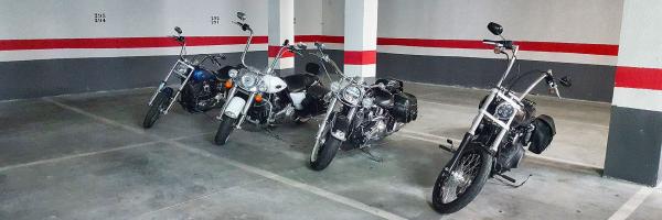 Motorrad Dauerparken